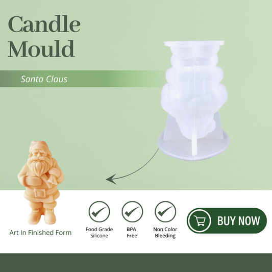 Silicone Candle Mould - Santa Claus