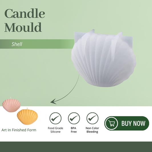 Silicone Candle Mould - Shell Candle Big