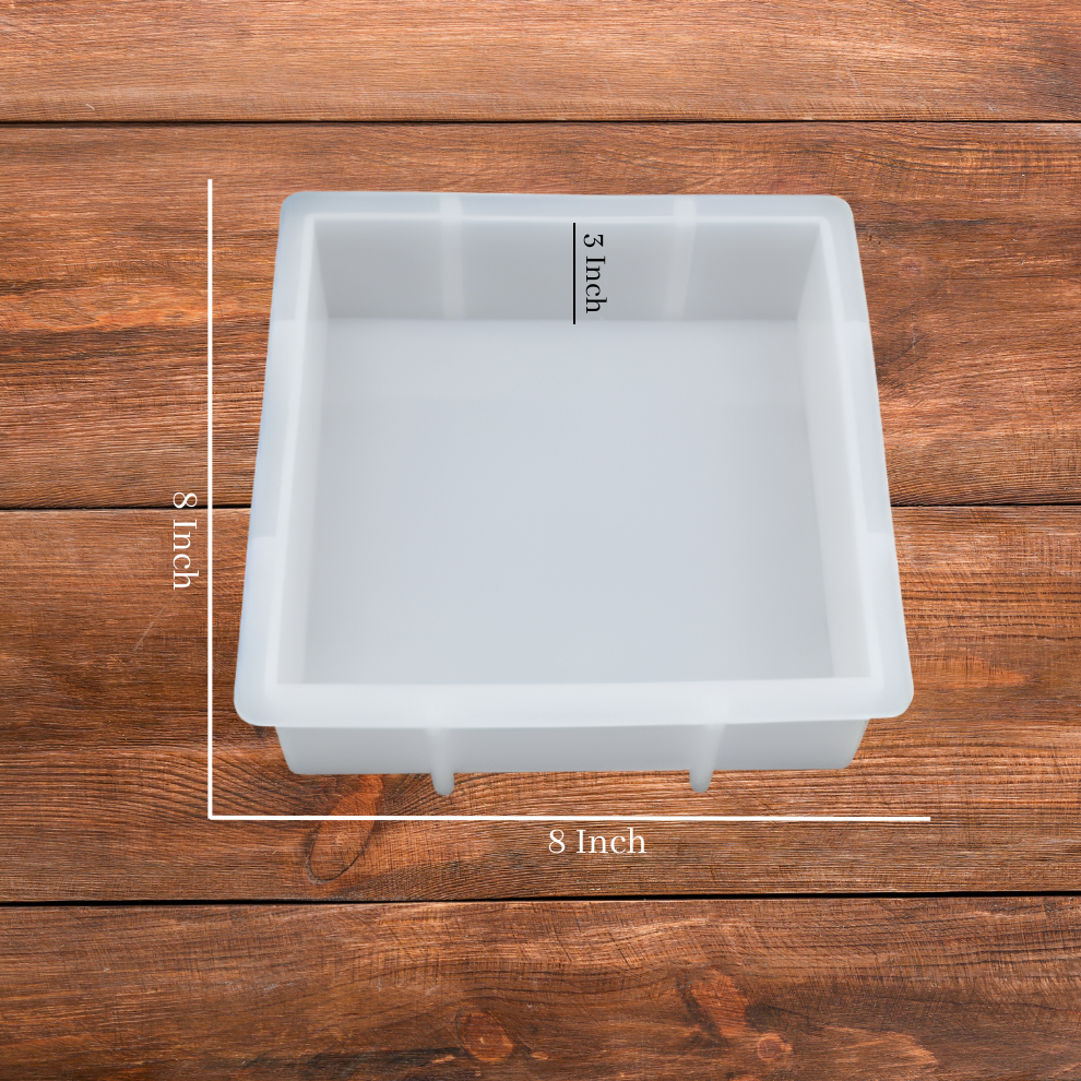 Square Shape Deep Casting Mould 8 inch