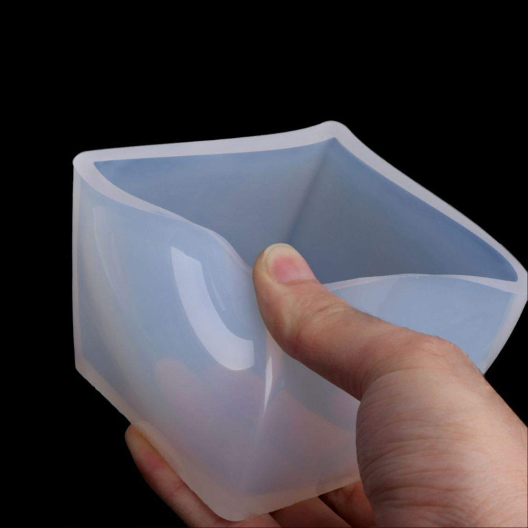 Square Cube Block Mould Deep Cast Mold Pack of 5