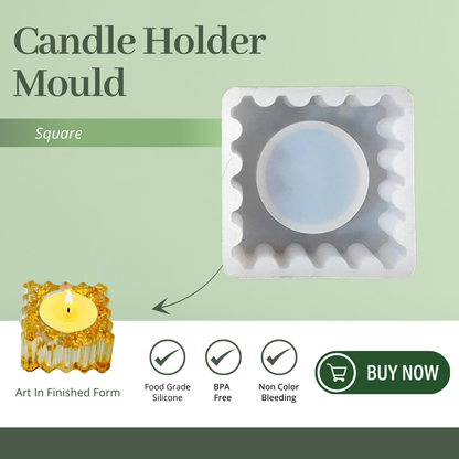 Square Shape Tealight Holder Mould