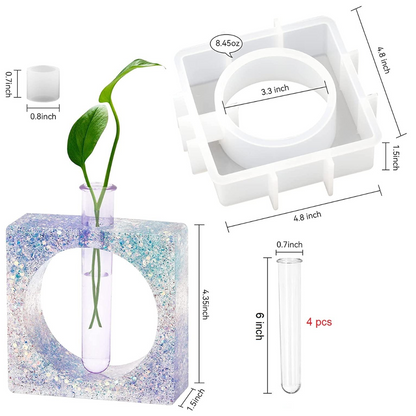 Resin Vase Mould with Test-Tube
