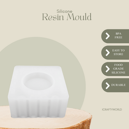 Square Shape Tealight Holder Mould