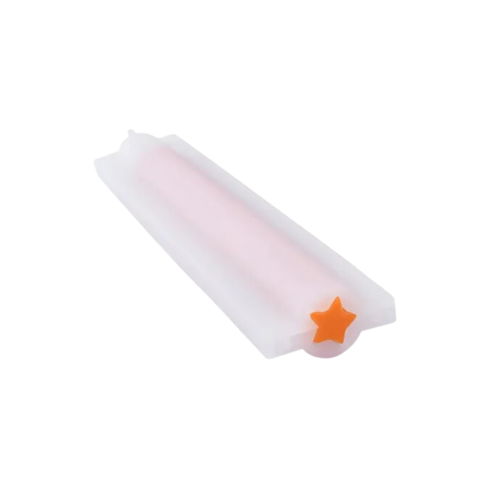 Silicone Long Tube Soap Mould - Star Shape