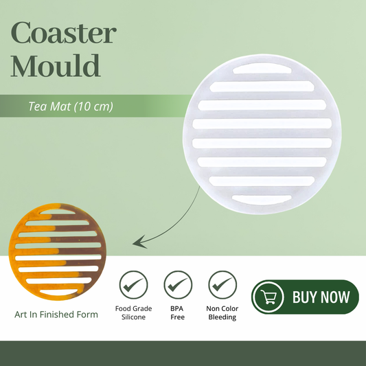 Tea Mat Silicone Casting Circle Coaster Mould