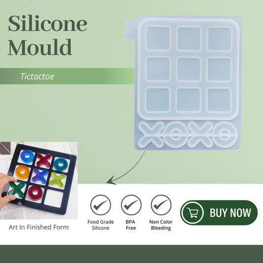 Resin Tic Tac Toe Mould Board Game Mold