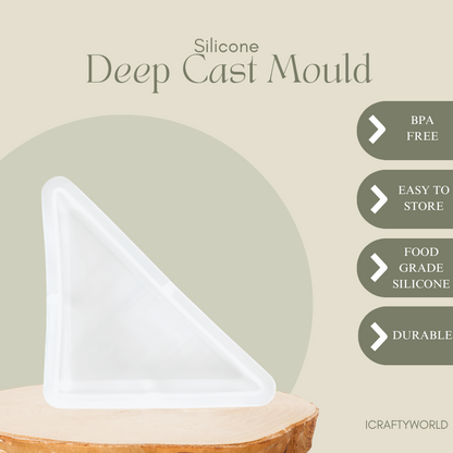 Triangle Shape Deep Casting Mould 6 inch