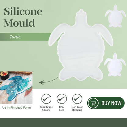 Turtle Tray & Coaster Mould Animal Shape Mold - Pack of 3