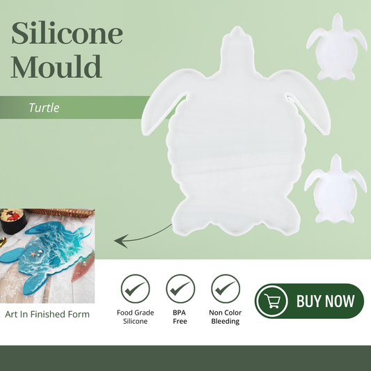 Turtle Tray & Coaster Mould Animal Shape Mold - Pack of 3