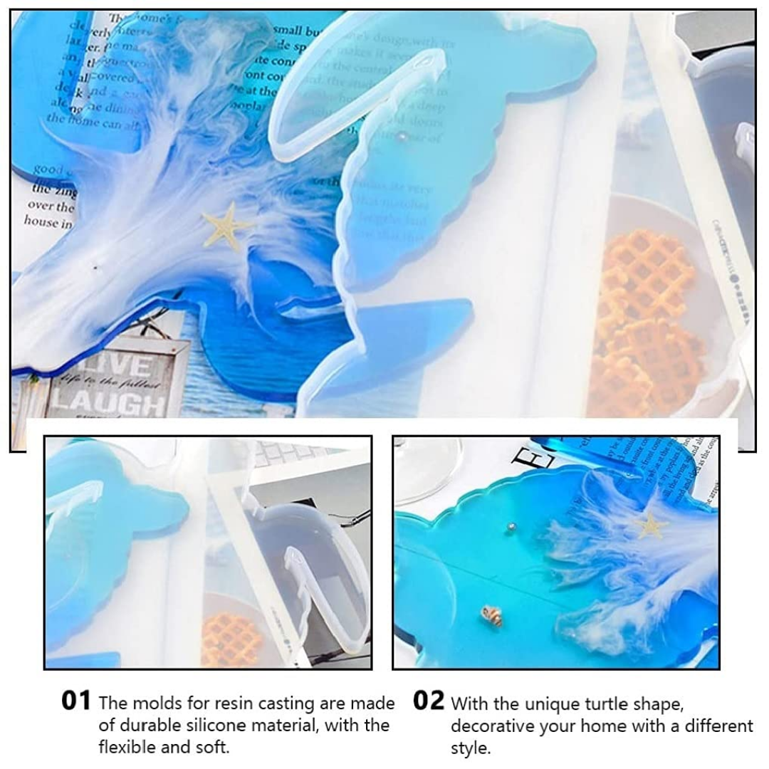 Turtle Tray & Coaster Mould Animal Shape Mold - Pack of 3