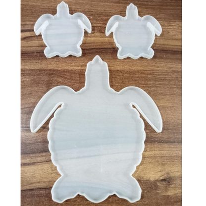 Turtle Tray & Coaster Mould Animal Shape Mold - Pack of 3
