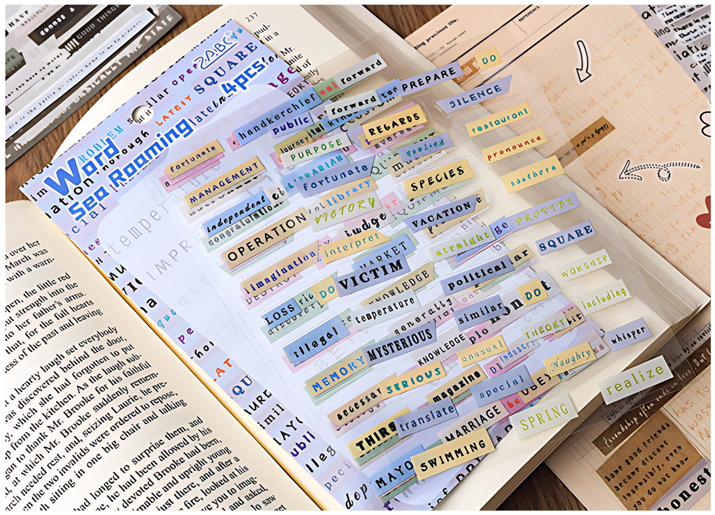 Word, Quotes Sticker 4 Sheet