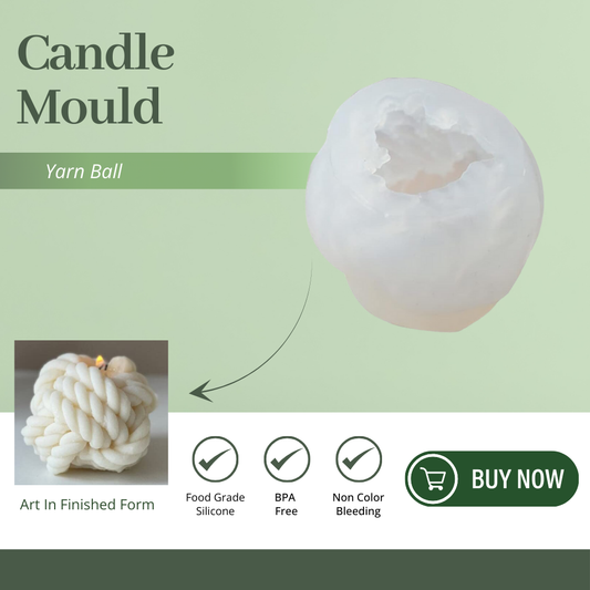 Silicone Candle Mould - Yarn Ball