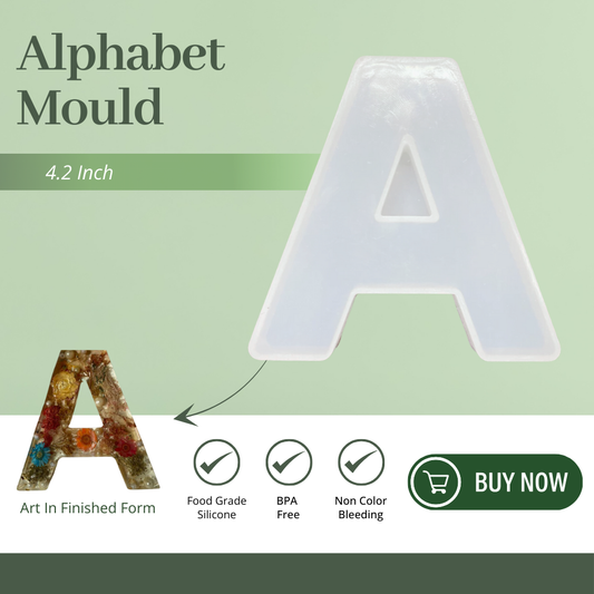 Silicone Alphabet Mould 4.2 Inch