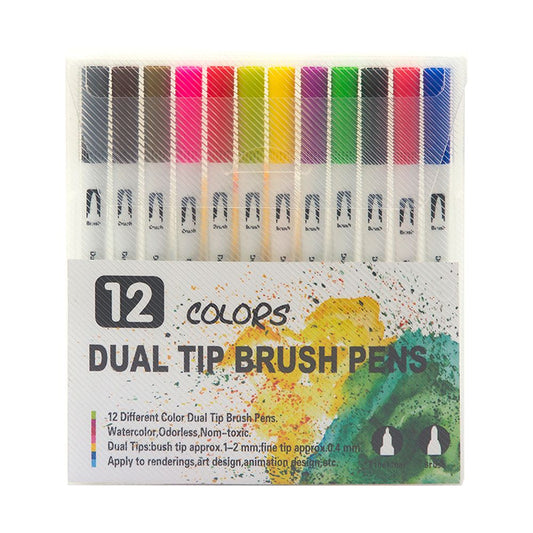Dual Tip Brush Pen Marker