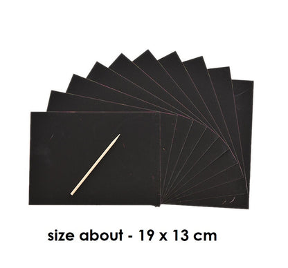 Rainbow Scratch Art Paper Card 10 Sheets