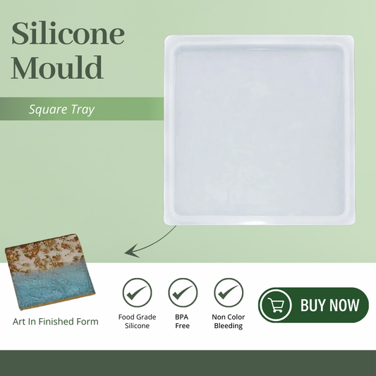  Square Tray 8 Inches Plain Edges