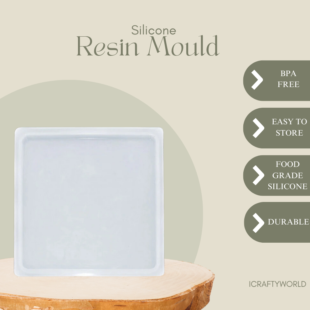  Square Tray 8 Inches Plain Edges