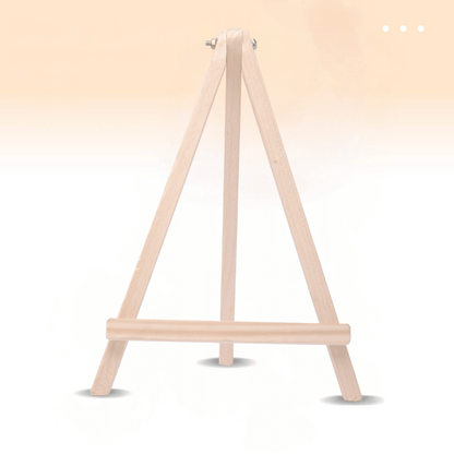 9 Inch Mini Premium Wooden Easel Stand with Screw