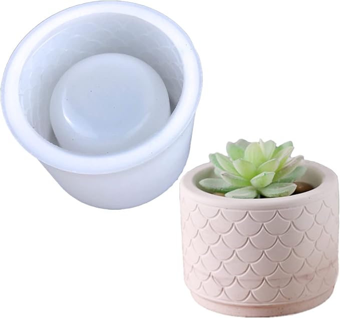 Pot Silicone Mold Planter Shape D- Diyacut