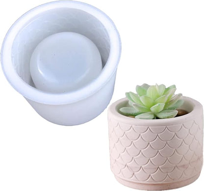 Pot Silicone Mold Planter Shape D- Diyacut